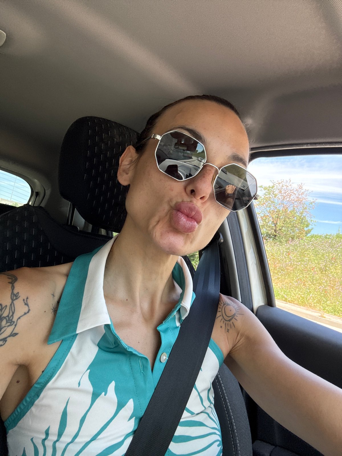 In-car selfies snapped in Pleven, Bulgaria