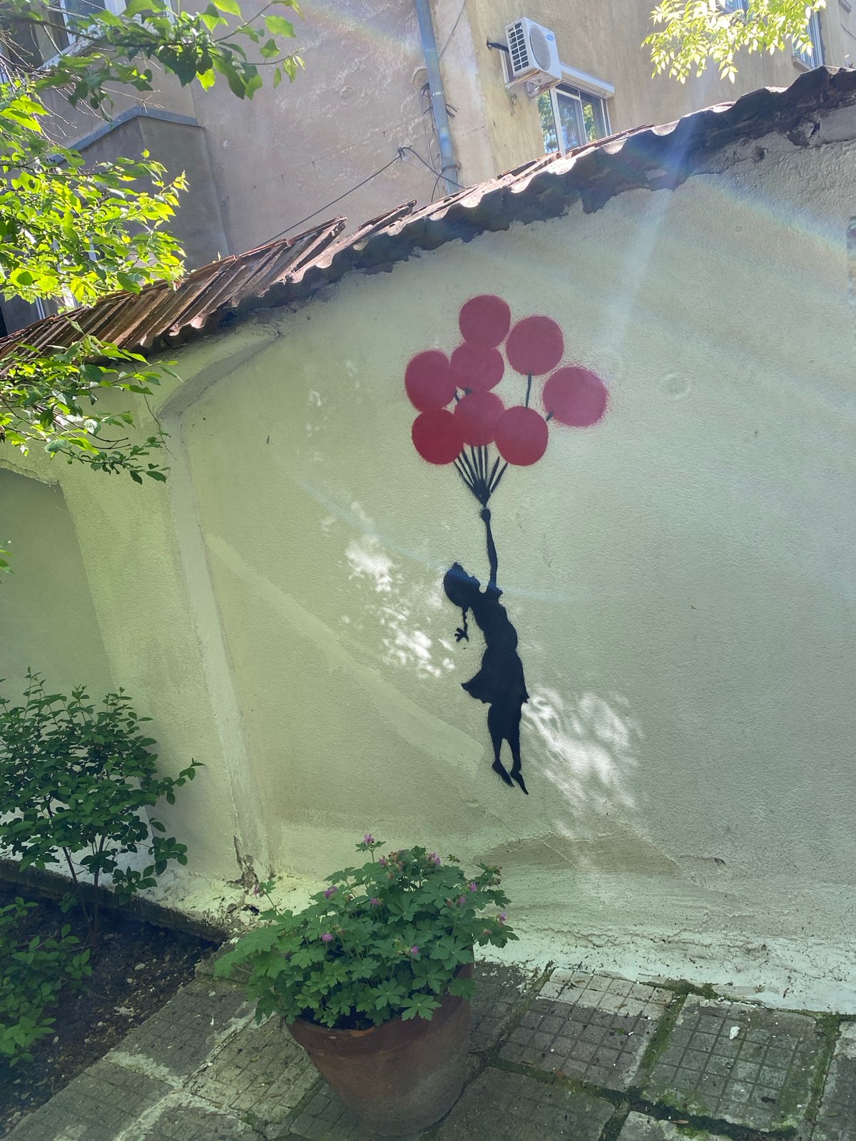 Morning street art and transit scenes captured in Sofia