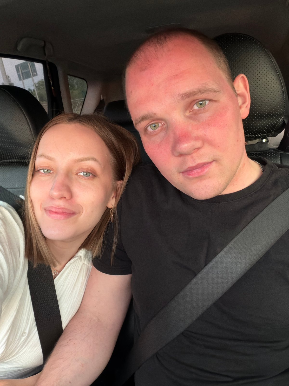 Evening moments captured in Спас-Заулок: car selfie and sunset