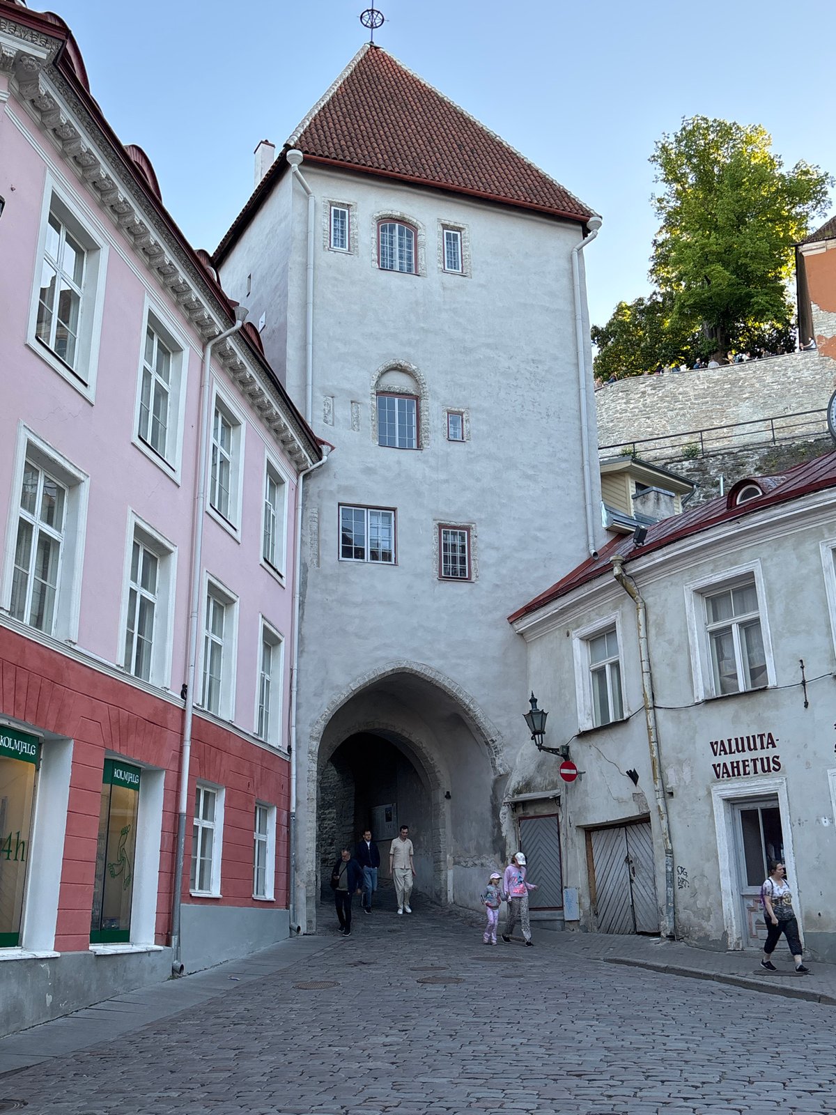 Tourist documents historic Tallinn landmarks and cultural sites
