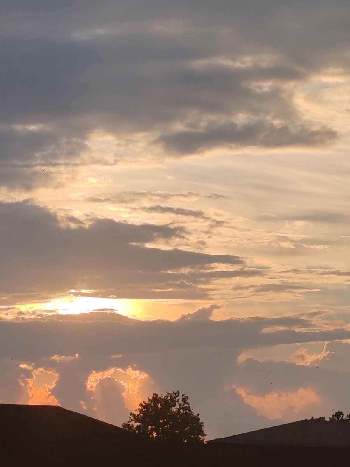Golden sunset settling over Batumi's rooftops and skyline