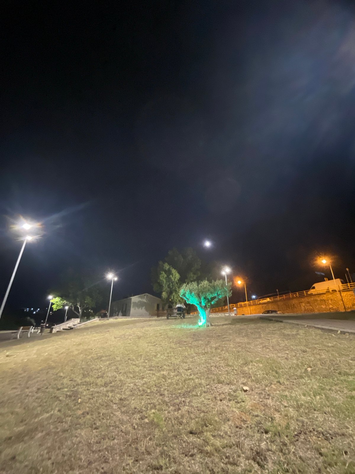 Summer night out in Kassandra — street food, lit streets, boats
