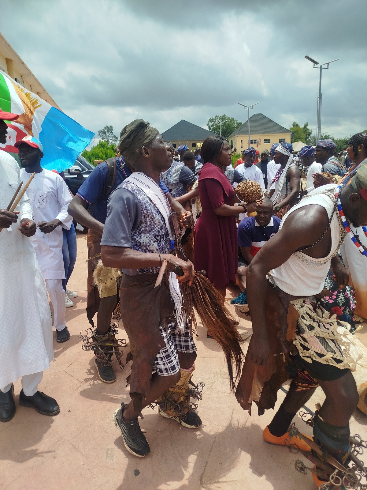 Traditional procession underway in Barakin Lerawi, Nigeria