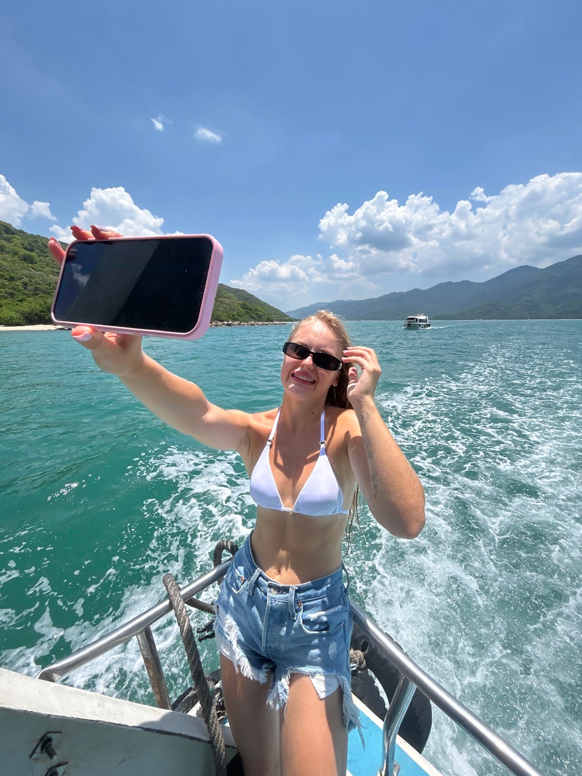 Boat day selfies off the Nha Trang coast