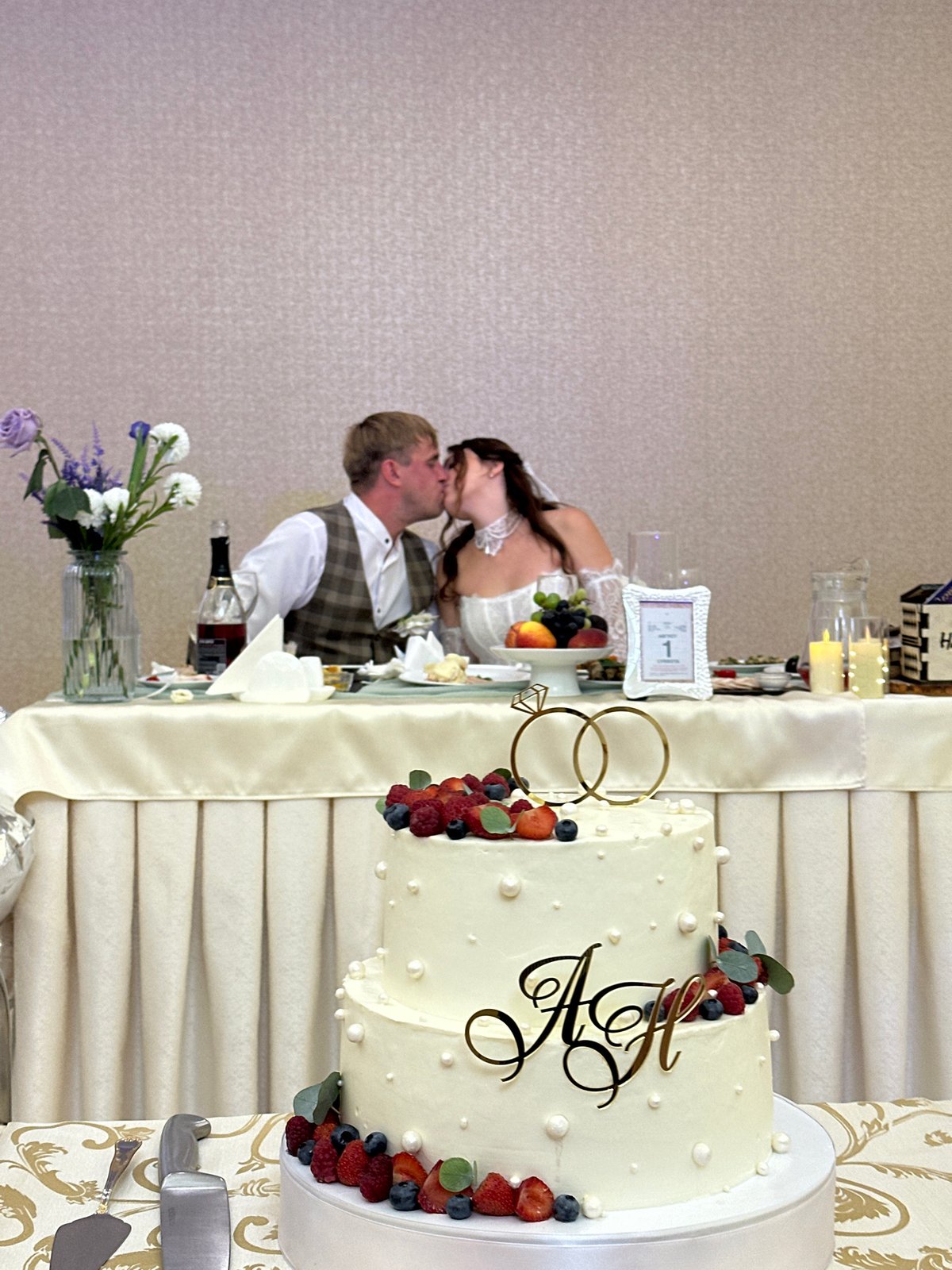 Wedding reception celebration in Nizhny Novgorod, Russia