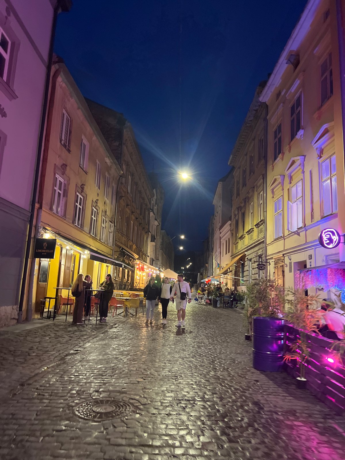 Evening in Lviv: cobblestone streets and a restroom selfie