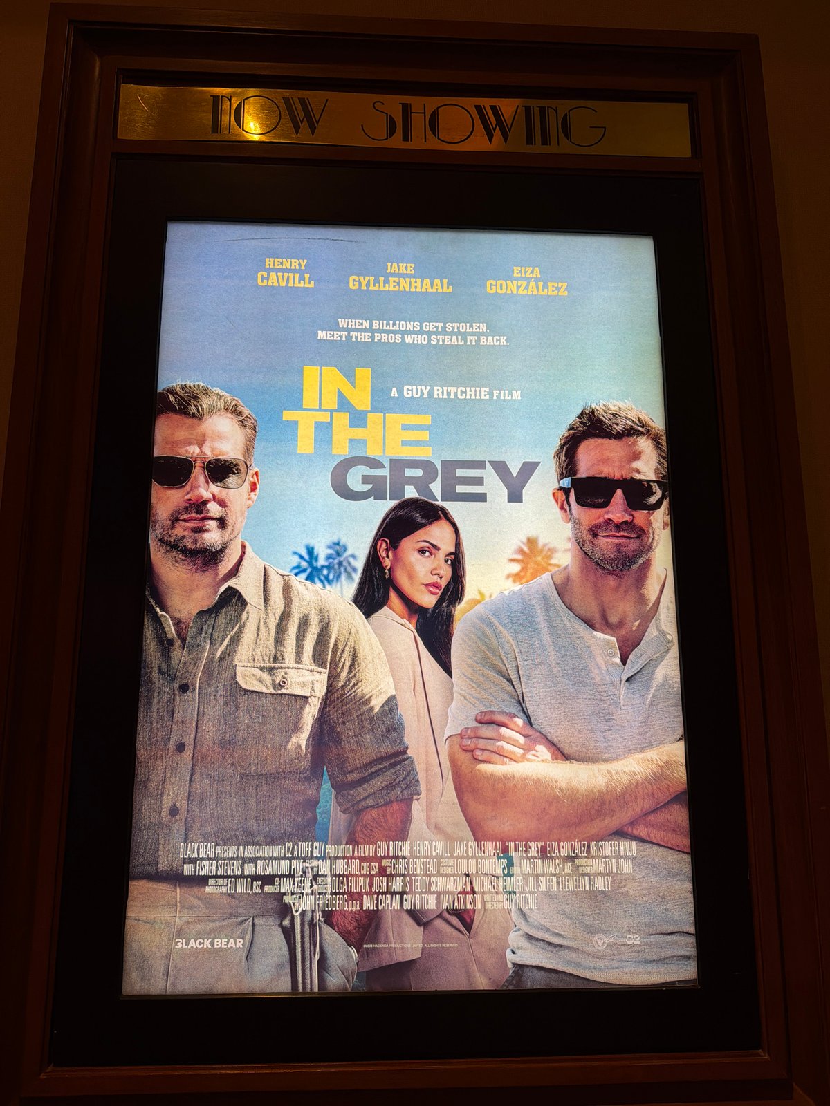 Guy Ritchie Film Poster Featuring Cavill, Gyllenhaal Photographed