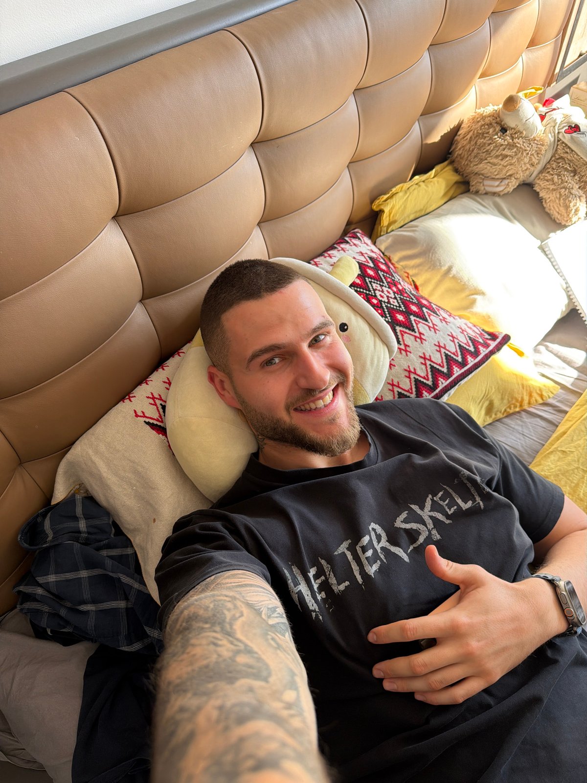 Man photographs casual moments at Sofia residence