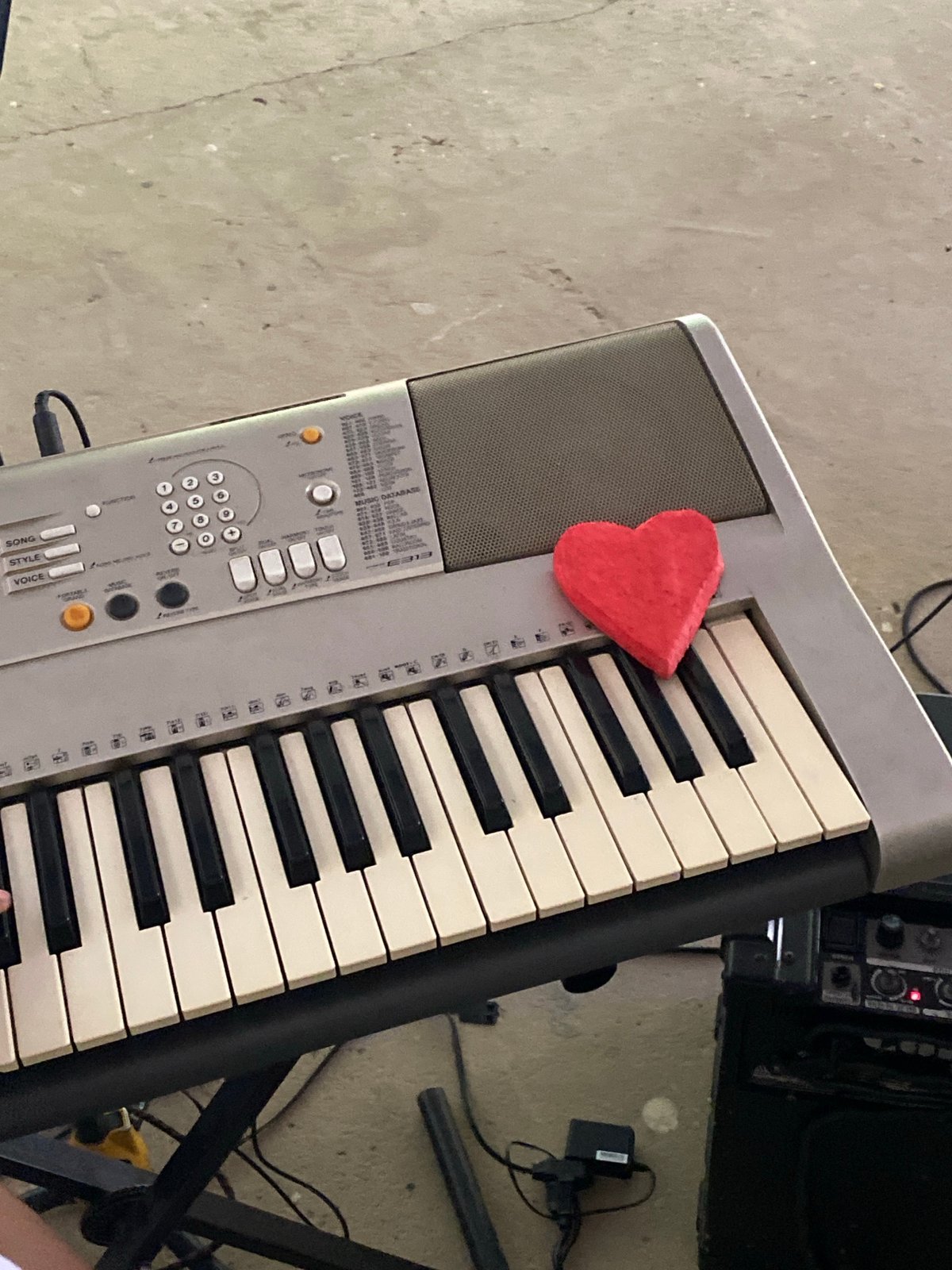 Digital images show keyboard with heart, #TheNoise hashtag in Venezuela