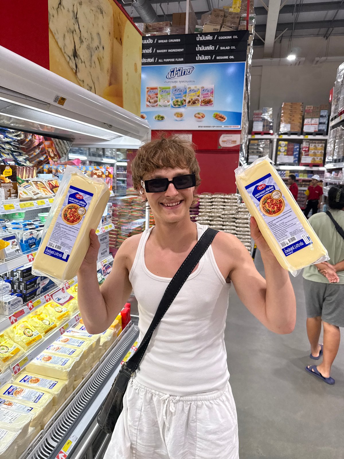 Slow holiday morning in Karon — supermarket, balcony, downtime.