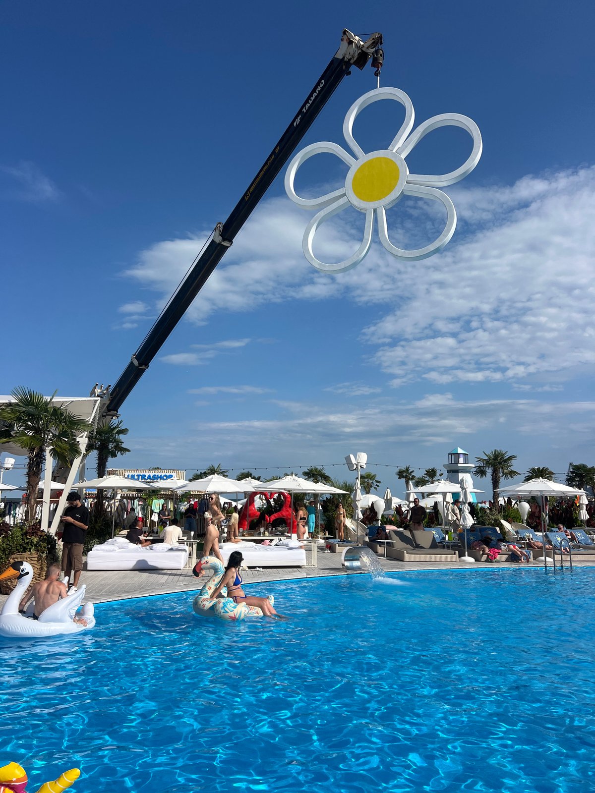 Poolside summer afternoon at Odesa's Ibiza Beach Club