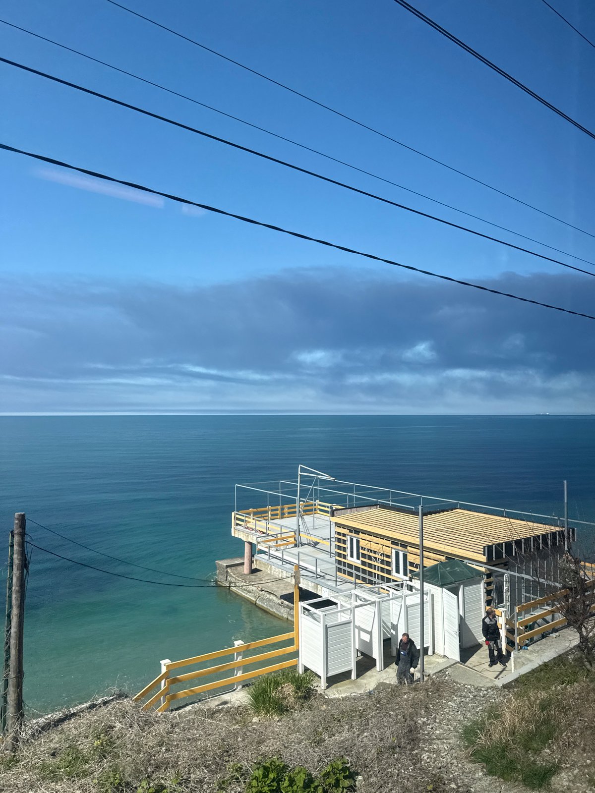Coastal railway journey documented by multiple witnesses