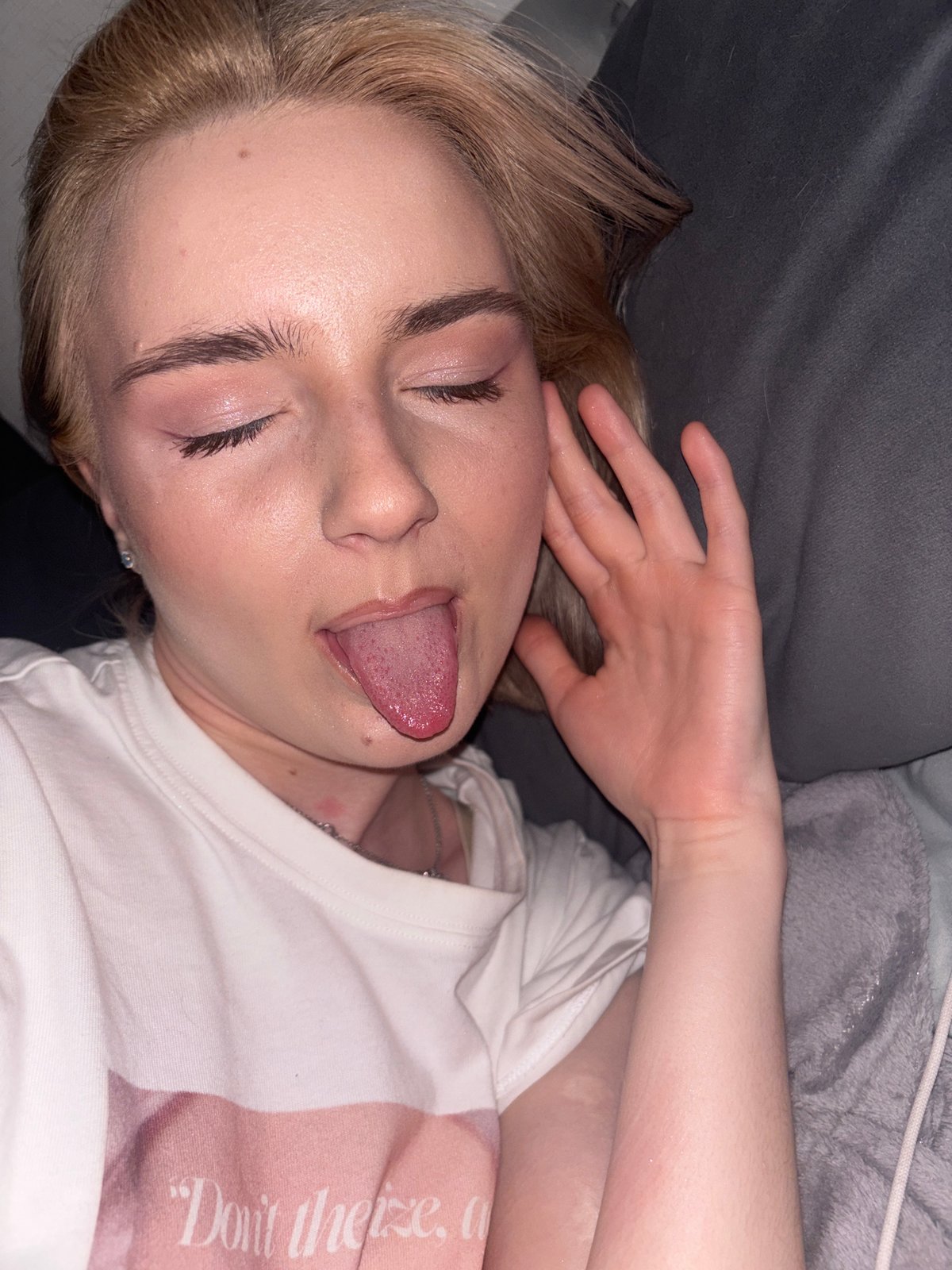 Young person photographed resting indoors in Russian city