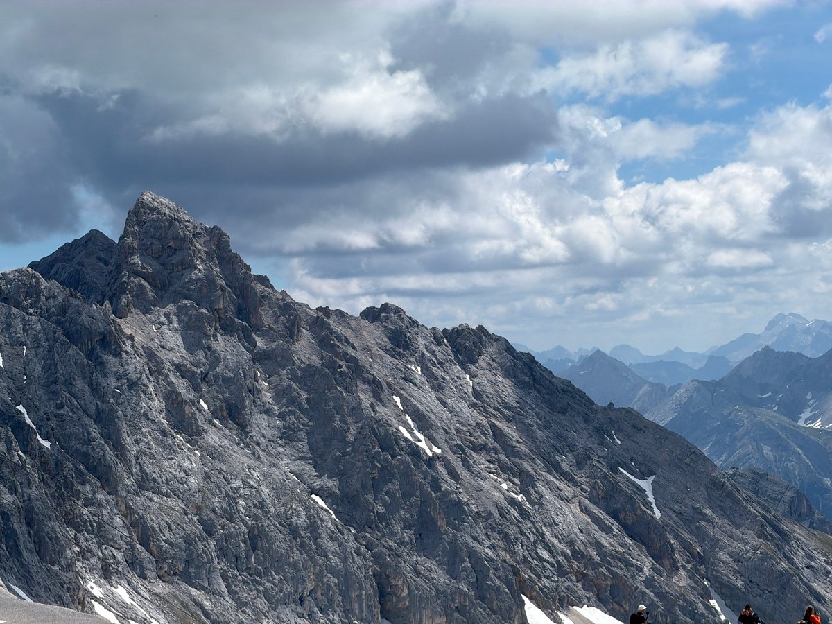 Morning at the Zugspitze: peaks, paragliders, and a beer garden