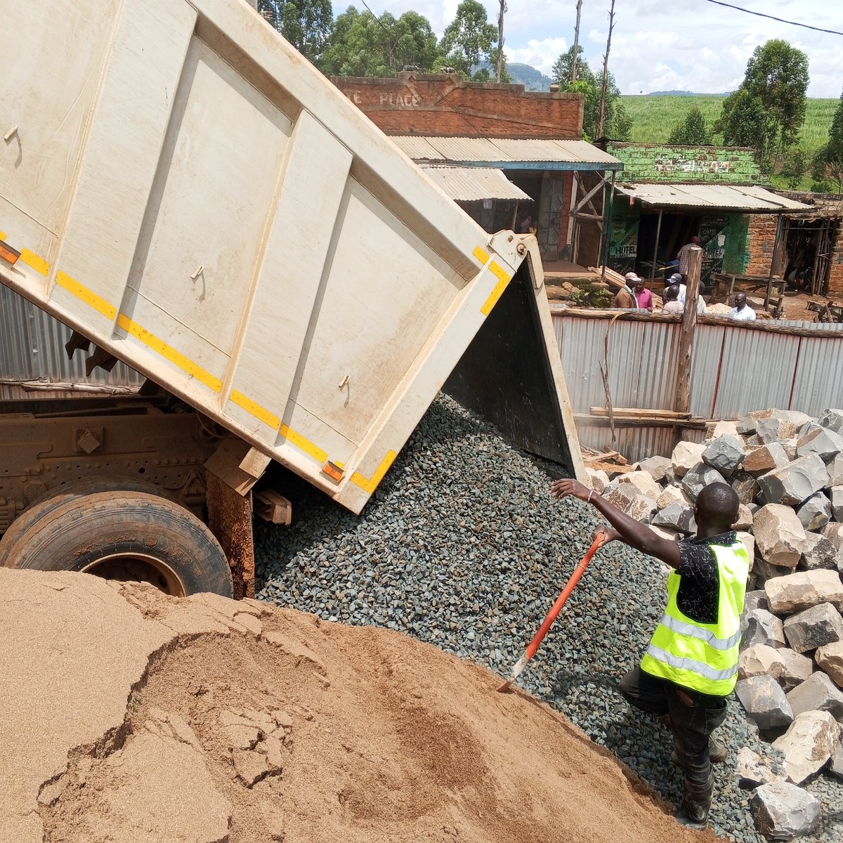 Construction work progresses in Borabu Chitago ward, Kenya