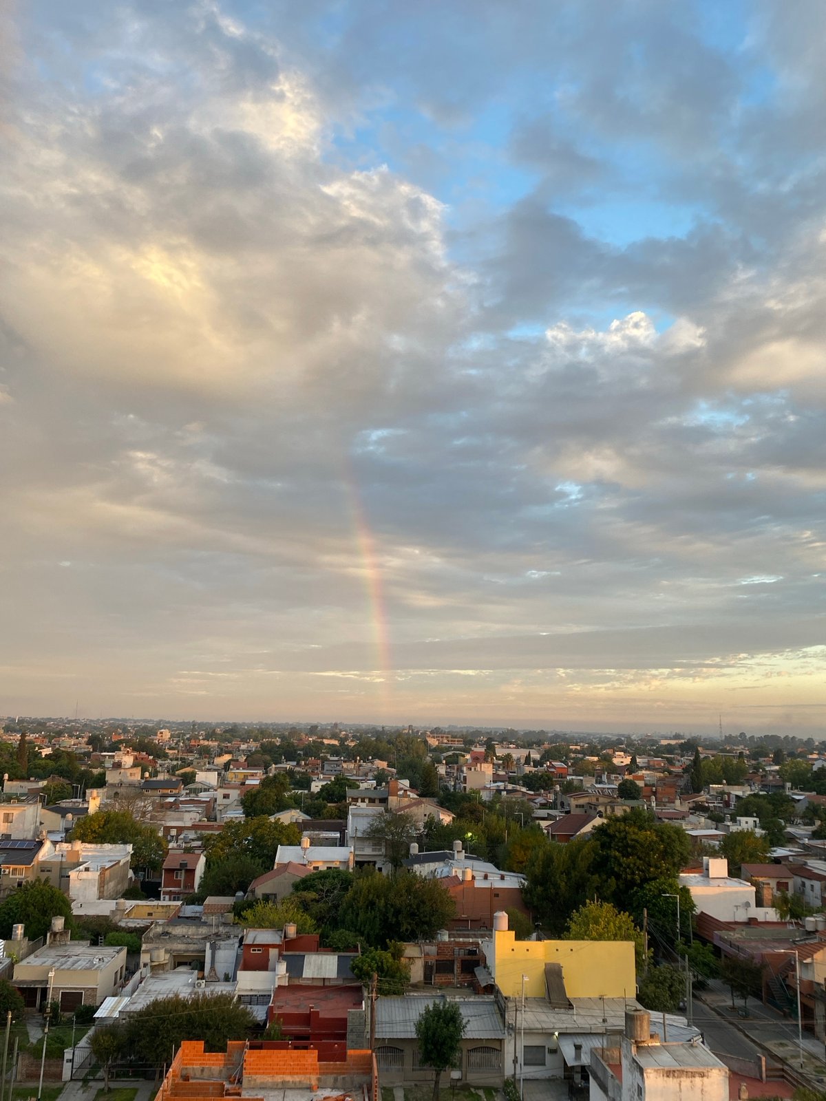 Sunset views captured from rooftop in Wilde, Argentina