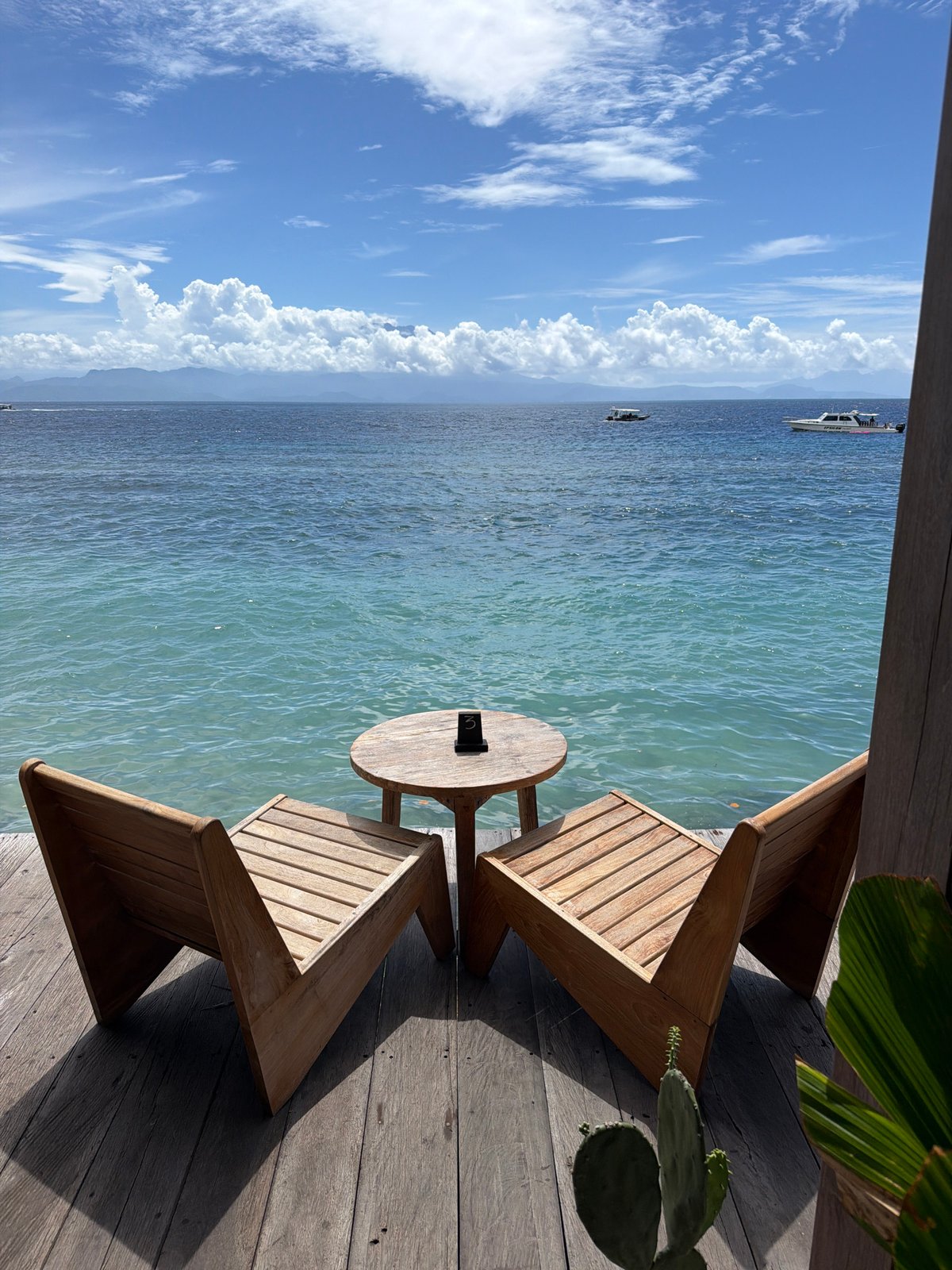 Early morning leisure scenes captured at Nusa Penida coastal resort