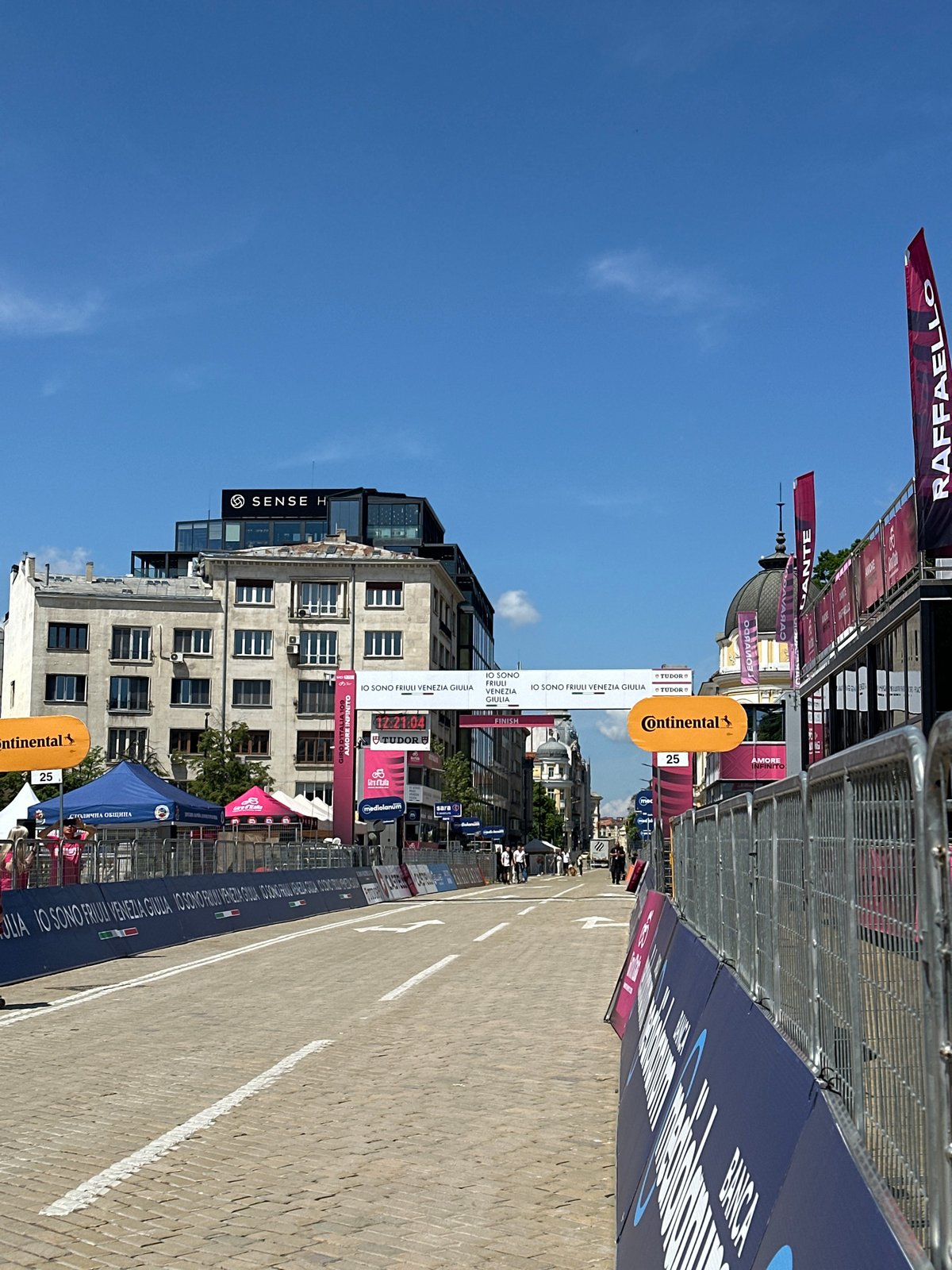 Giro d'Italia cycling race stages finish line in Sofia
