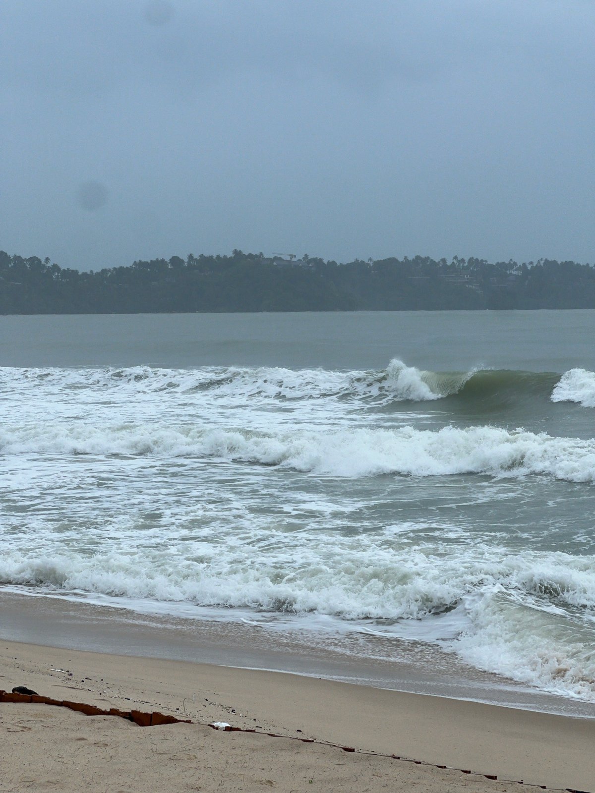 Overcast morning beach scene captured by multiple witnesses