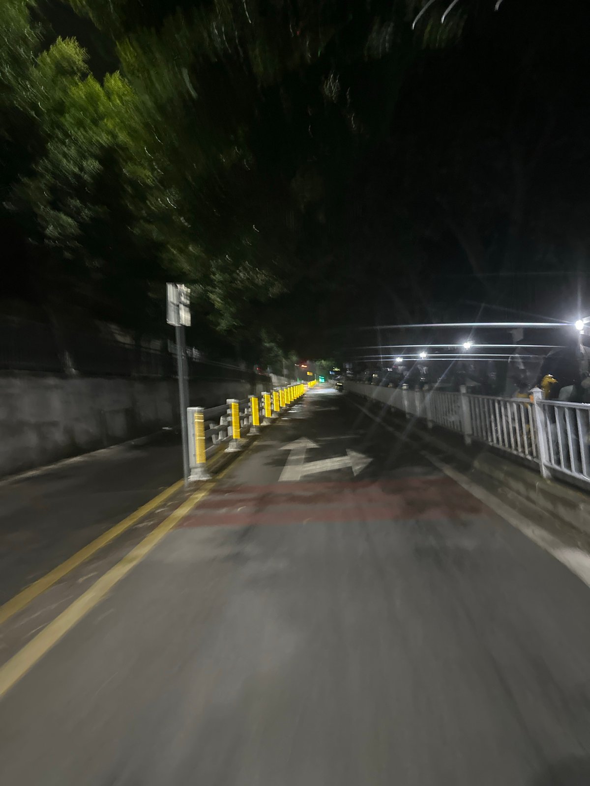 Nighttime street documentation in Chongqing High-tech Zone