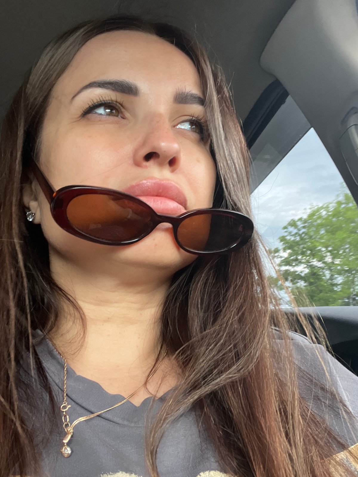 Sunglasses as a prop, candid car shots