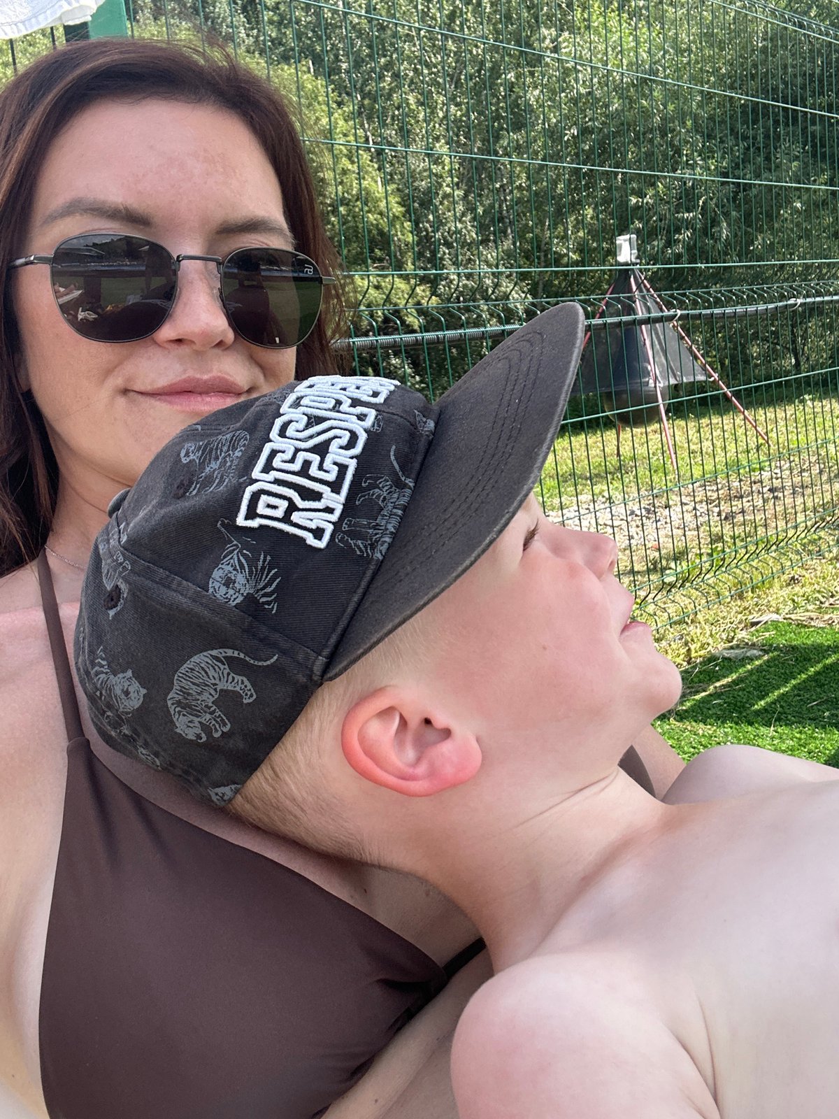 Sunny backyard hangout in Altai, summer afternoon