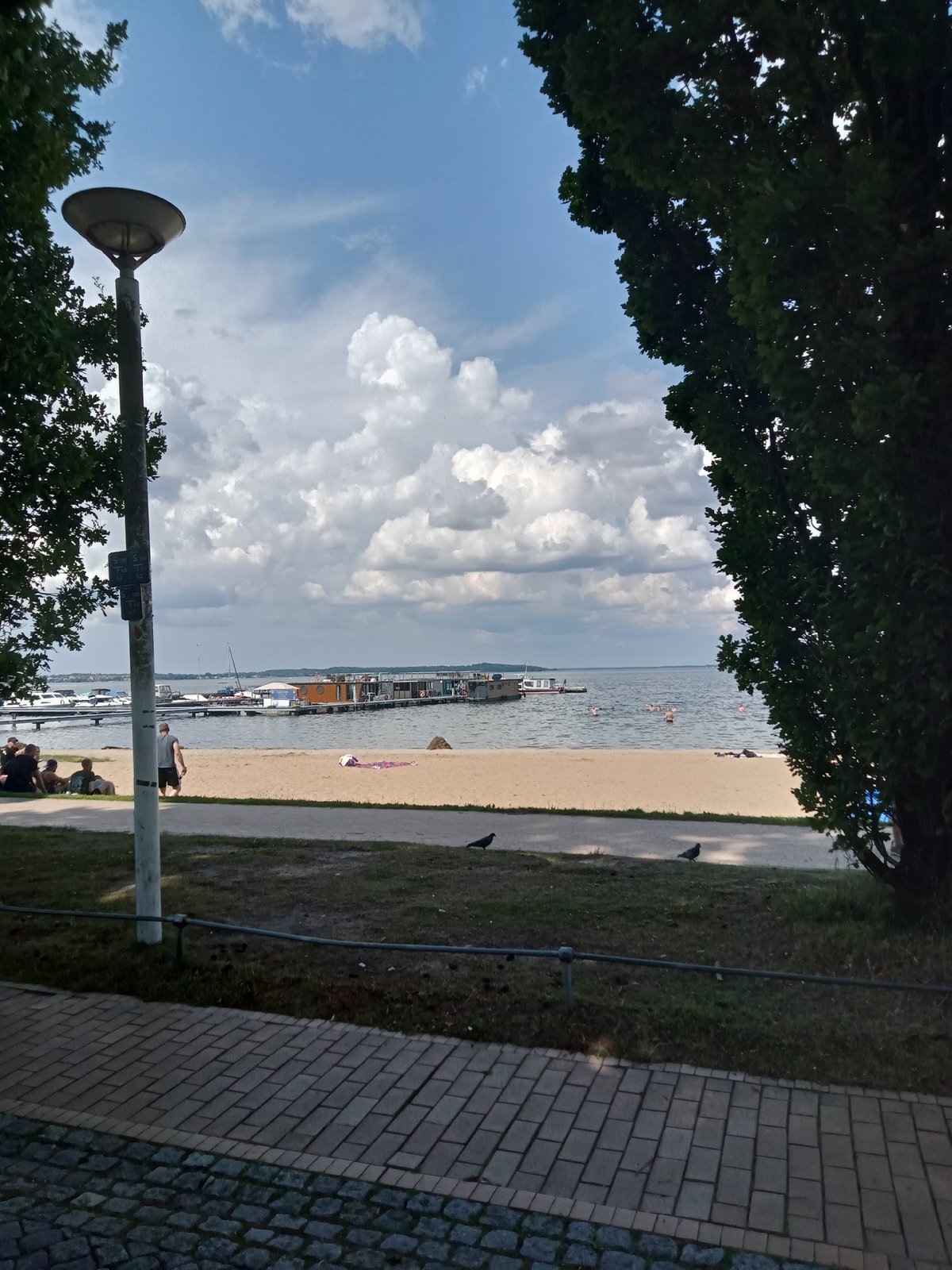 Lazy summer day on Schwerin's lakeside beaches