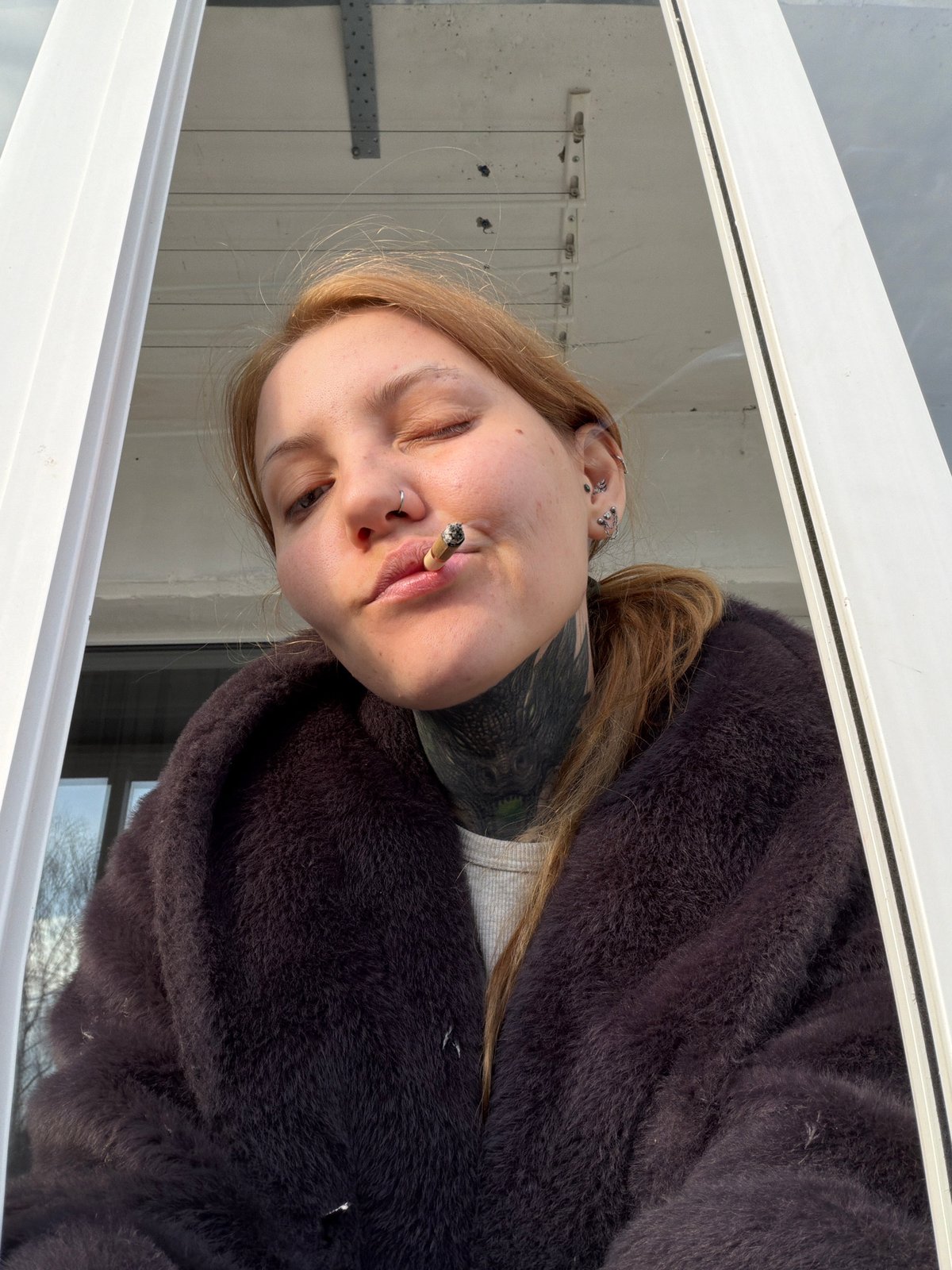 Early morning sightings of residents in Chaikovsky, Russia
