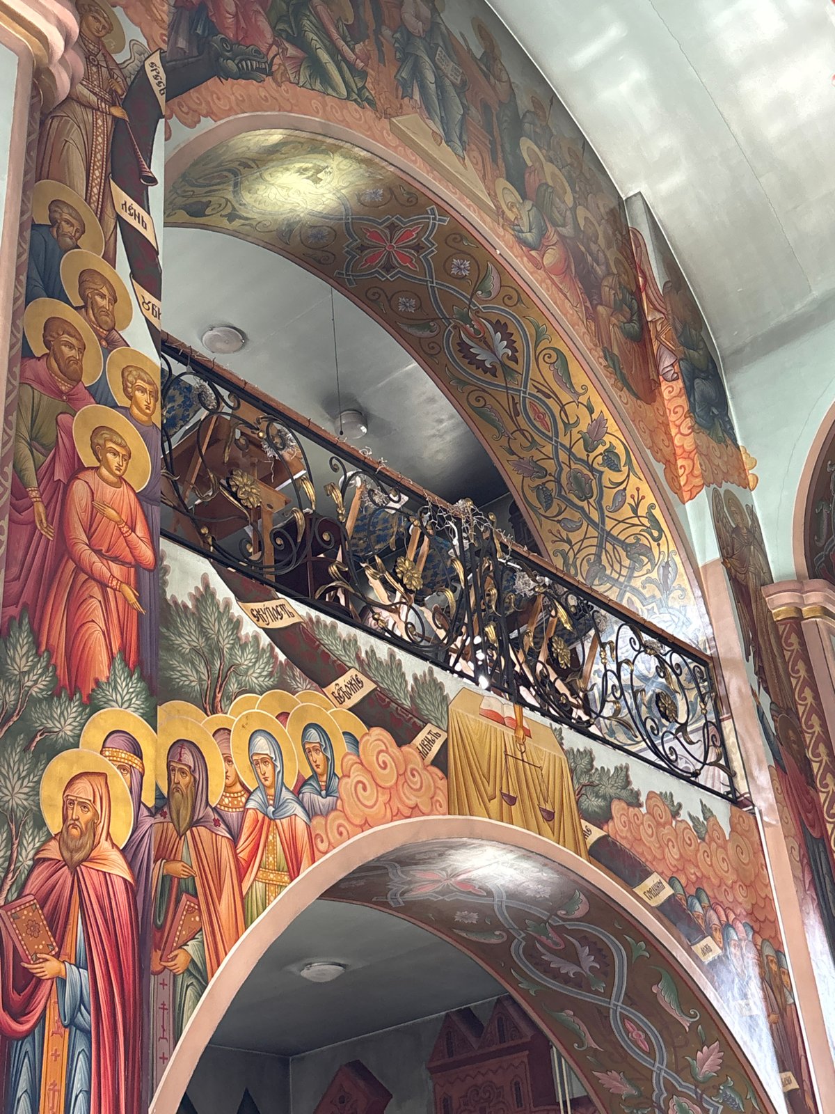 Orthodox church interior documented in Chaikovsky, Russia