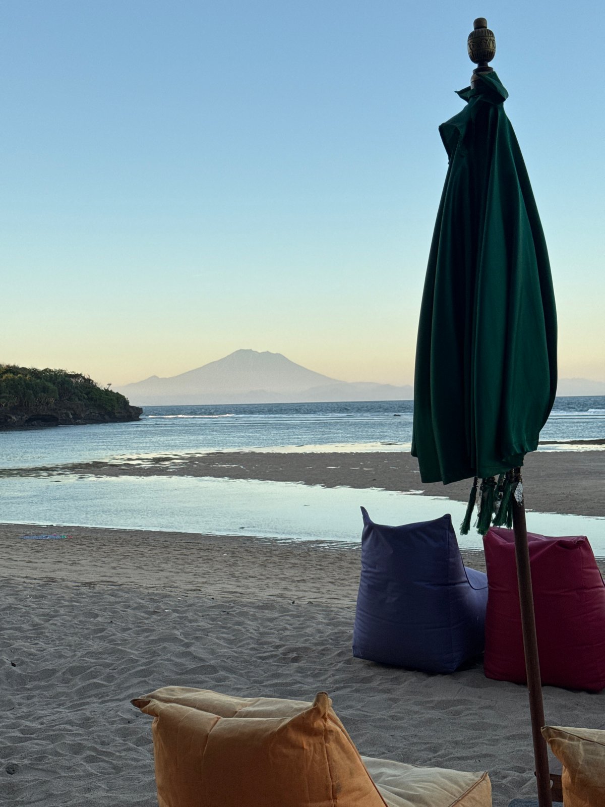 Morning beach gatherings recorded in Kuta Selatan, Indonesia