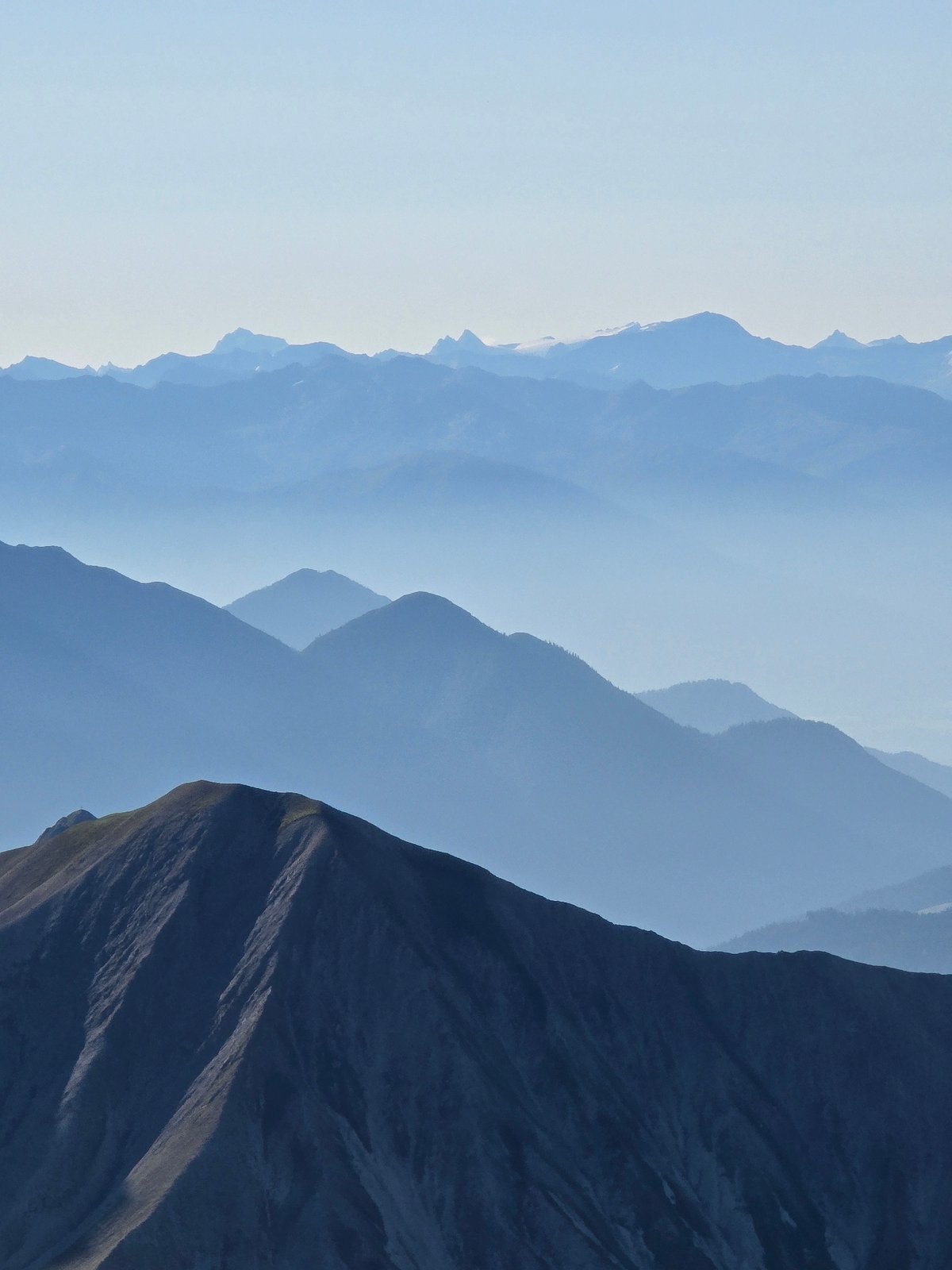 Morning coffee and panoramic views from the Zugspitze summit