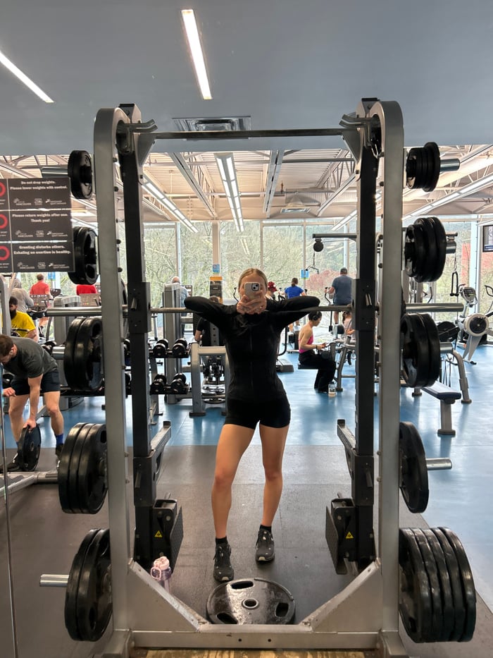 Evening workout sessions documented at Vancouver gym