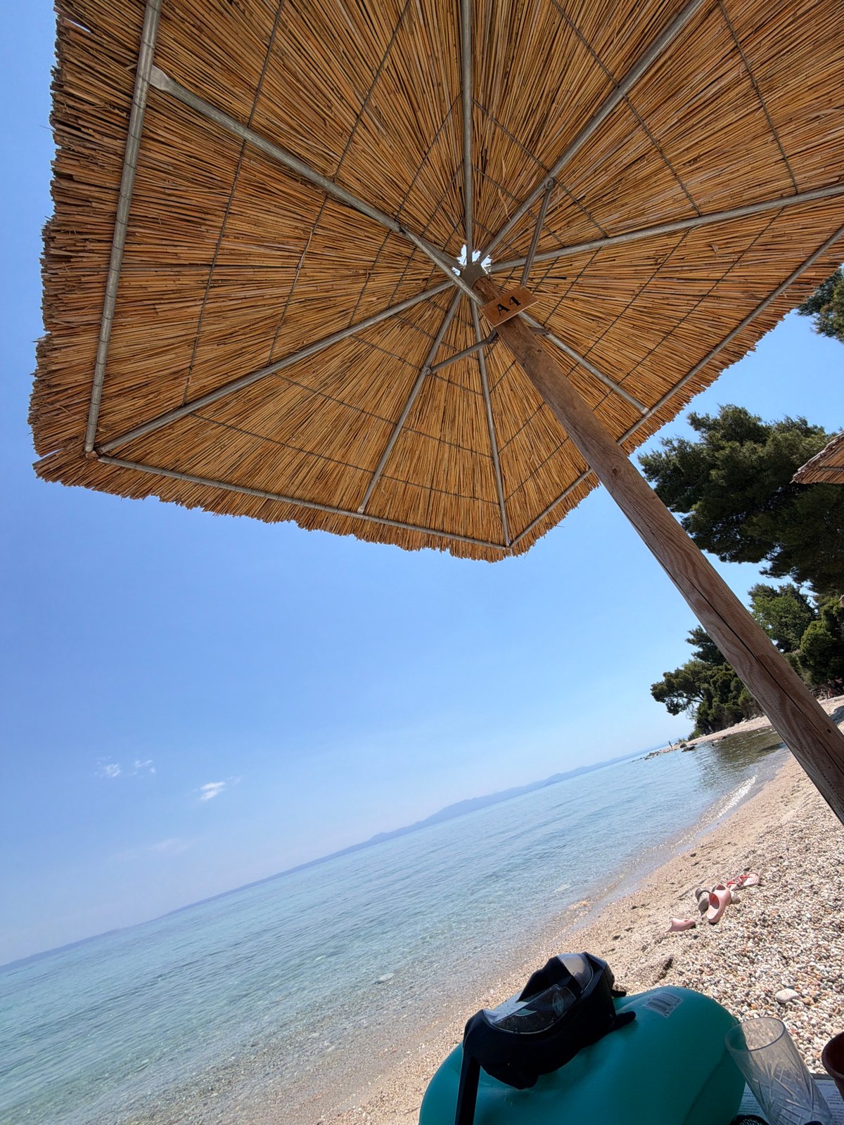 Lazy summer morning on a Kassandra beach, Greece