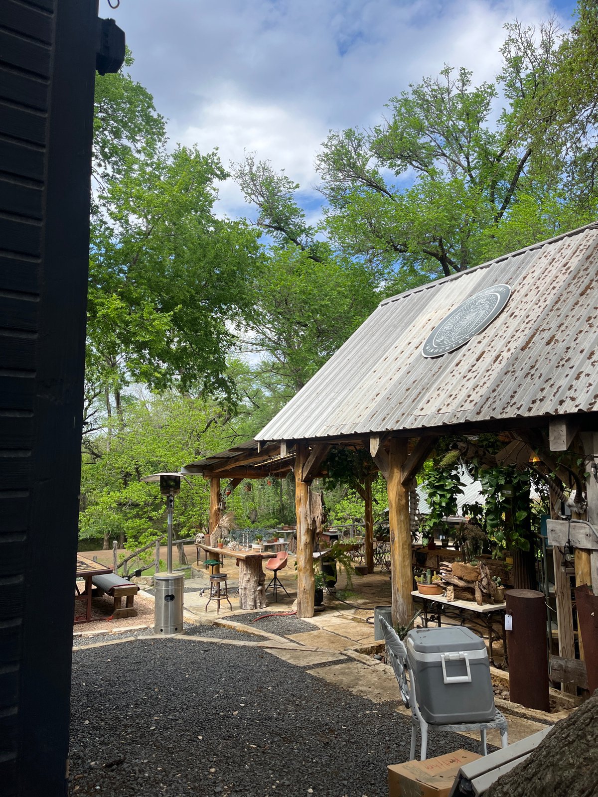 Evening retail activity documented at Wimberley garden center