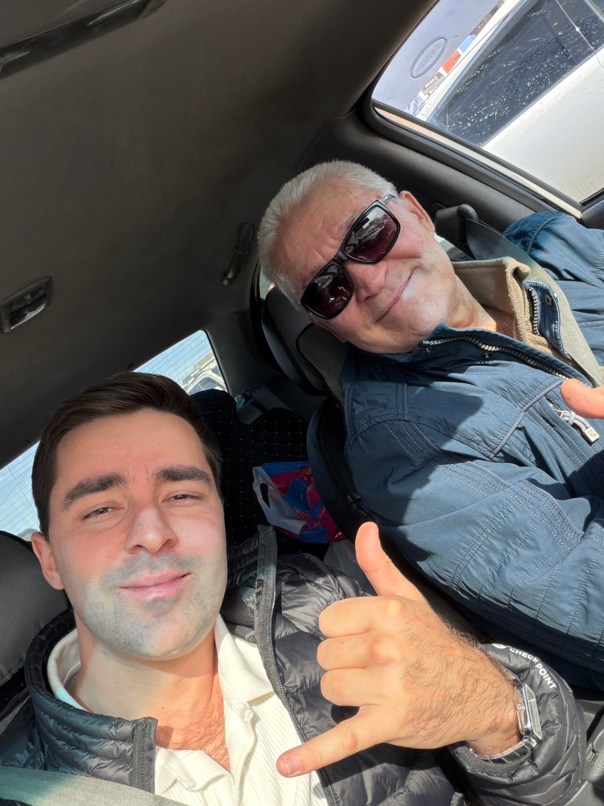 Two men spotted in vehicle in Krasnoyarsk, Russia
