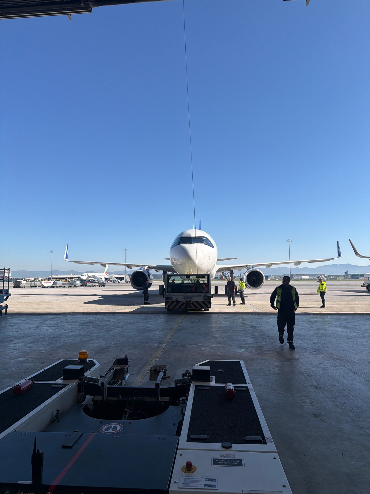 Morning ground operations underway at Sofia Airport
