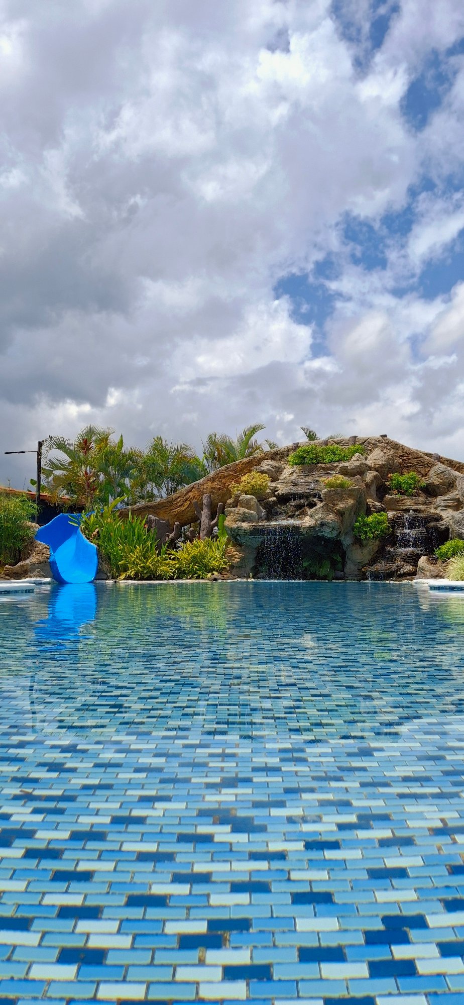 Venezuelan resort pool and grounds, inside and out