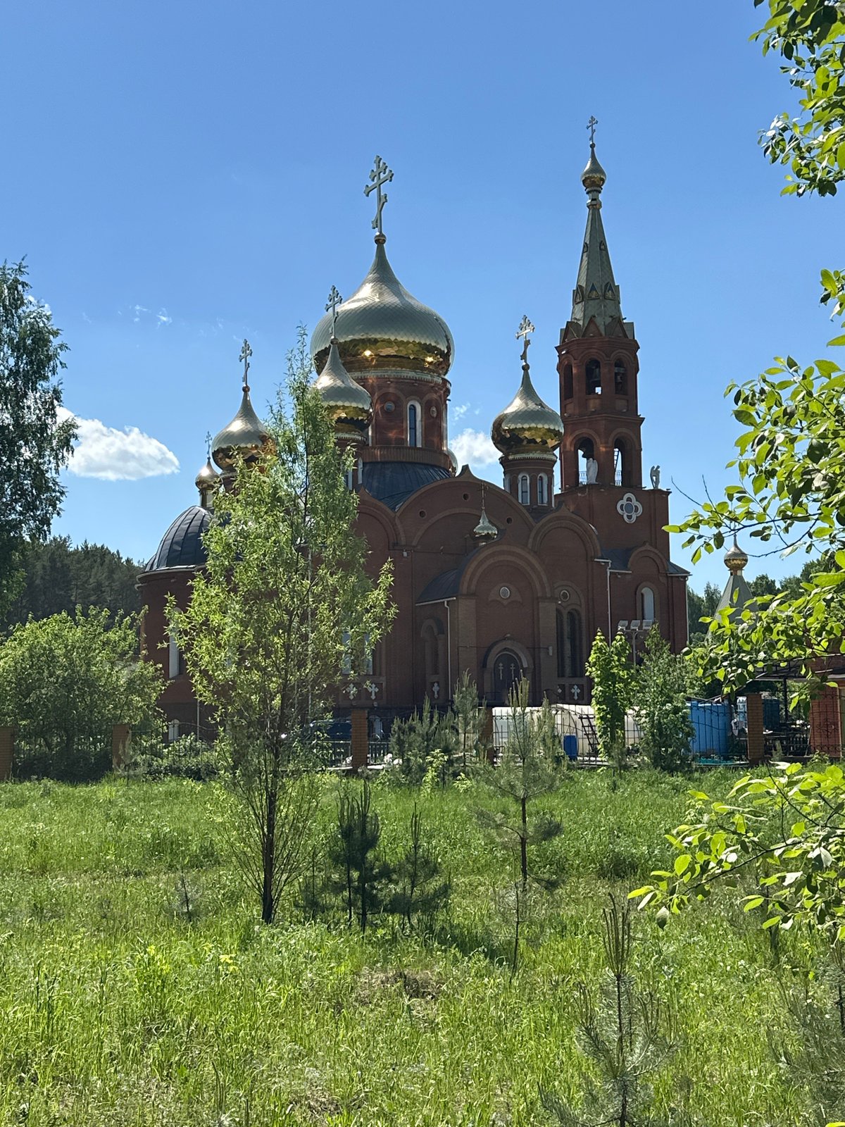 Church and forest scenes documented in Chaikovsky, Russia