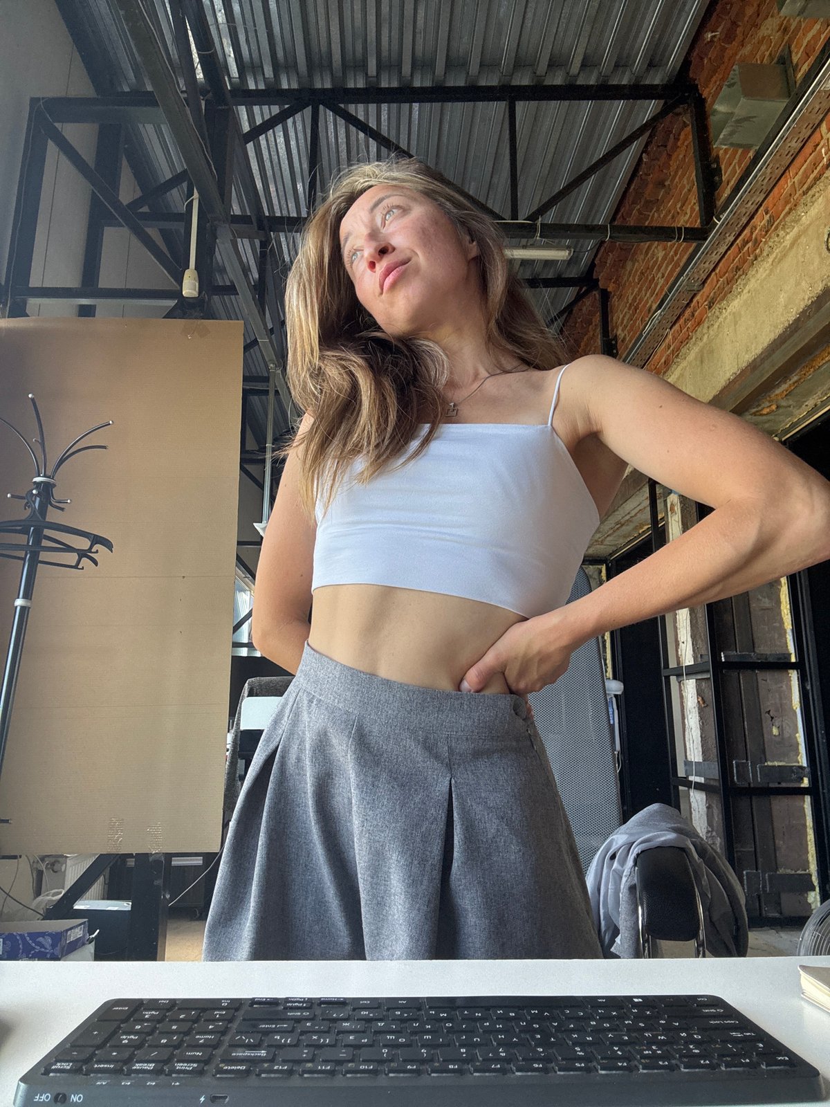 Studio session and selfies at an industrial space in Chaikovsky