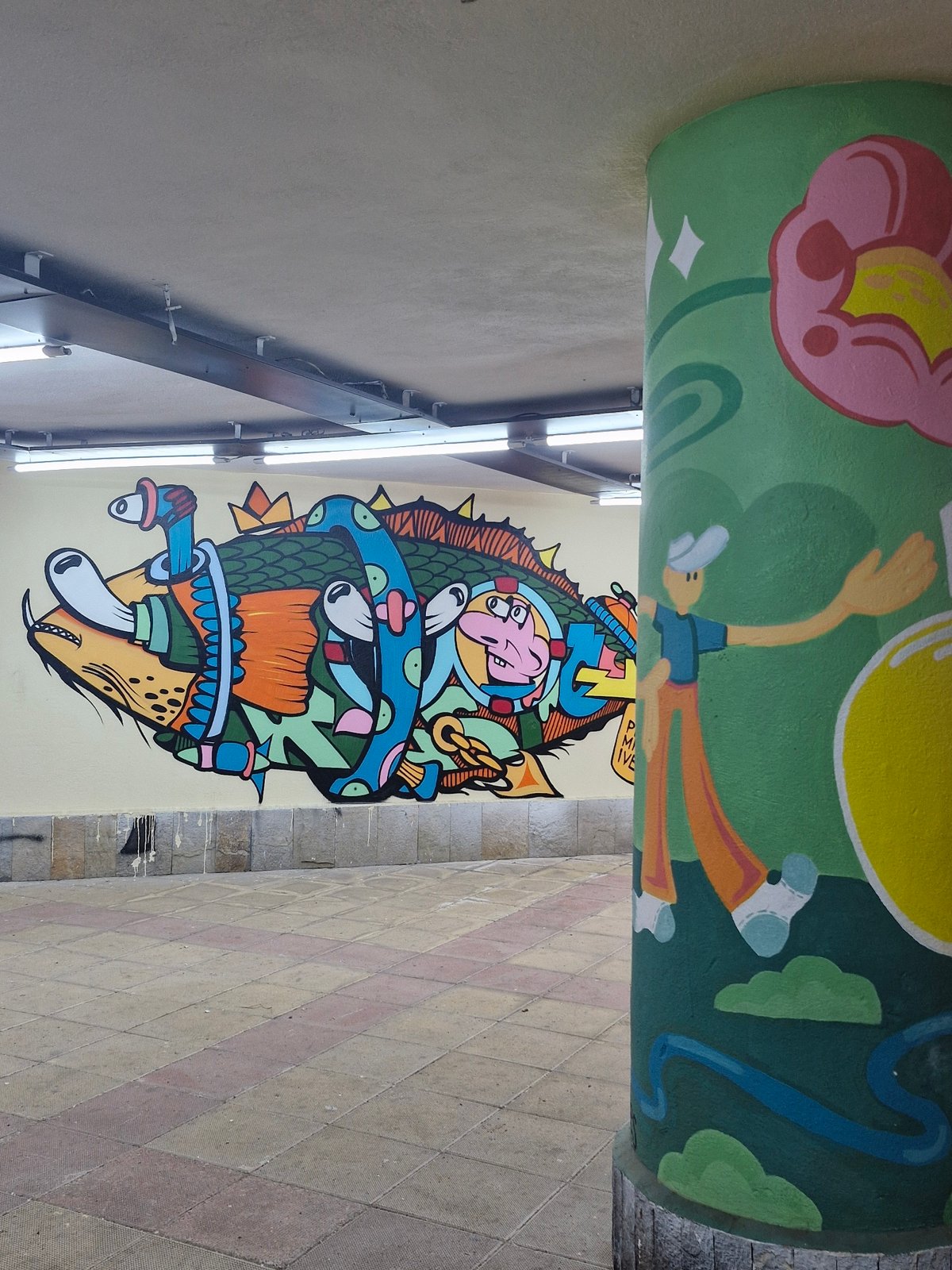 Street art murals and urban scenes documented in Sofia