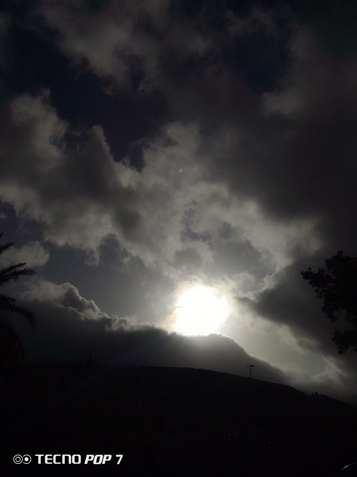 Dramatic storm clouds photographed breaking over Pedro González, Venezuela