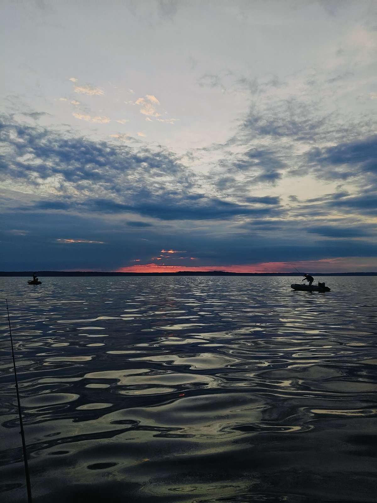 Fishing at sunset on the Kama River, Chaykovsky