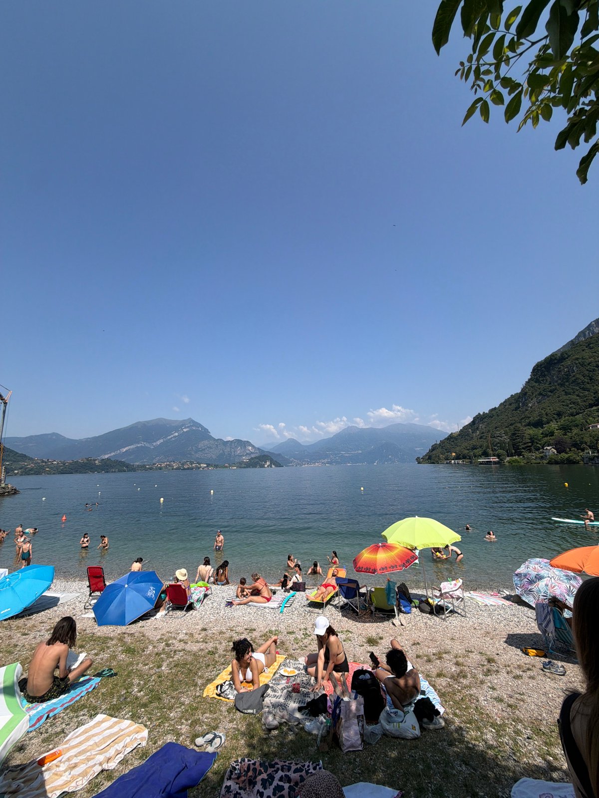 Sunny morning snapshots of lakeside and village life in Lierna