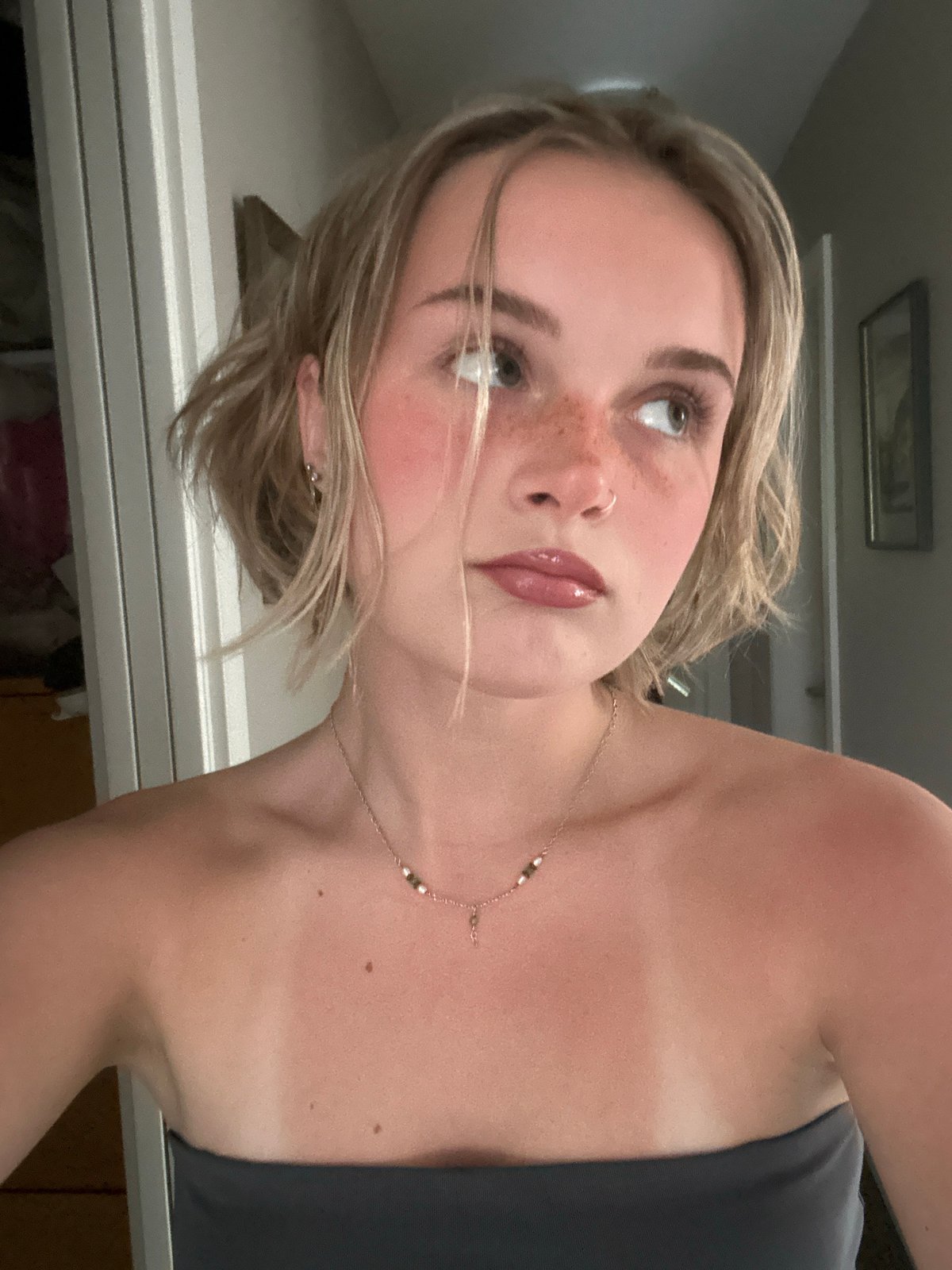 Young woman photographed in evening portrait in Whistler