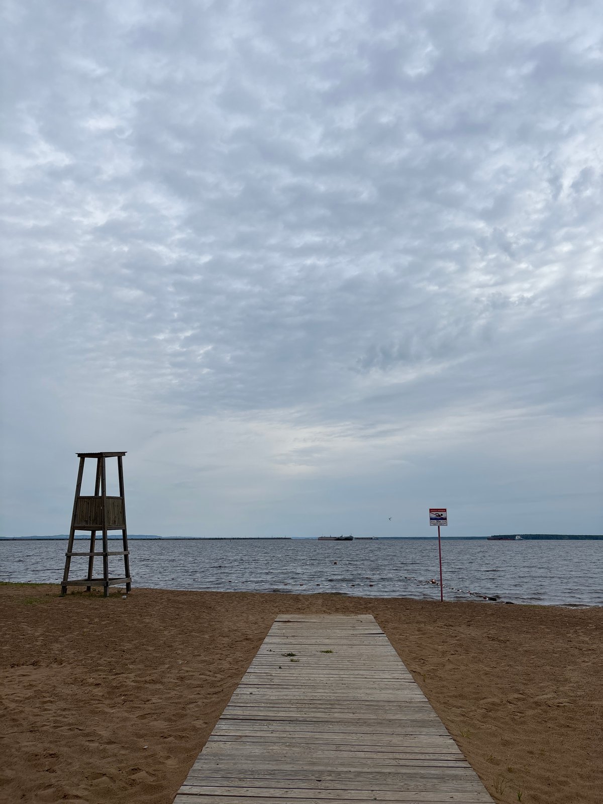 Morning recreational activities observed along Chaikovsky waterfront