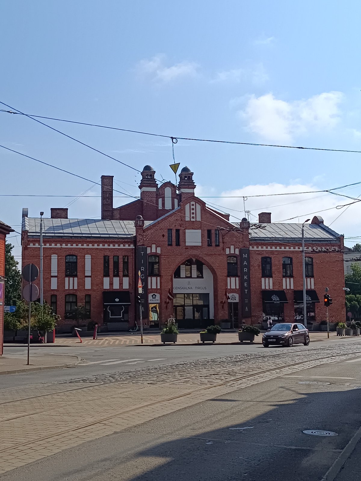 Morning at Riga Central Market, inside and out