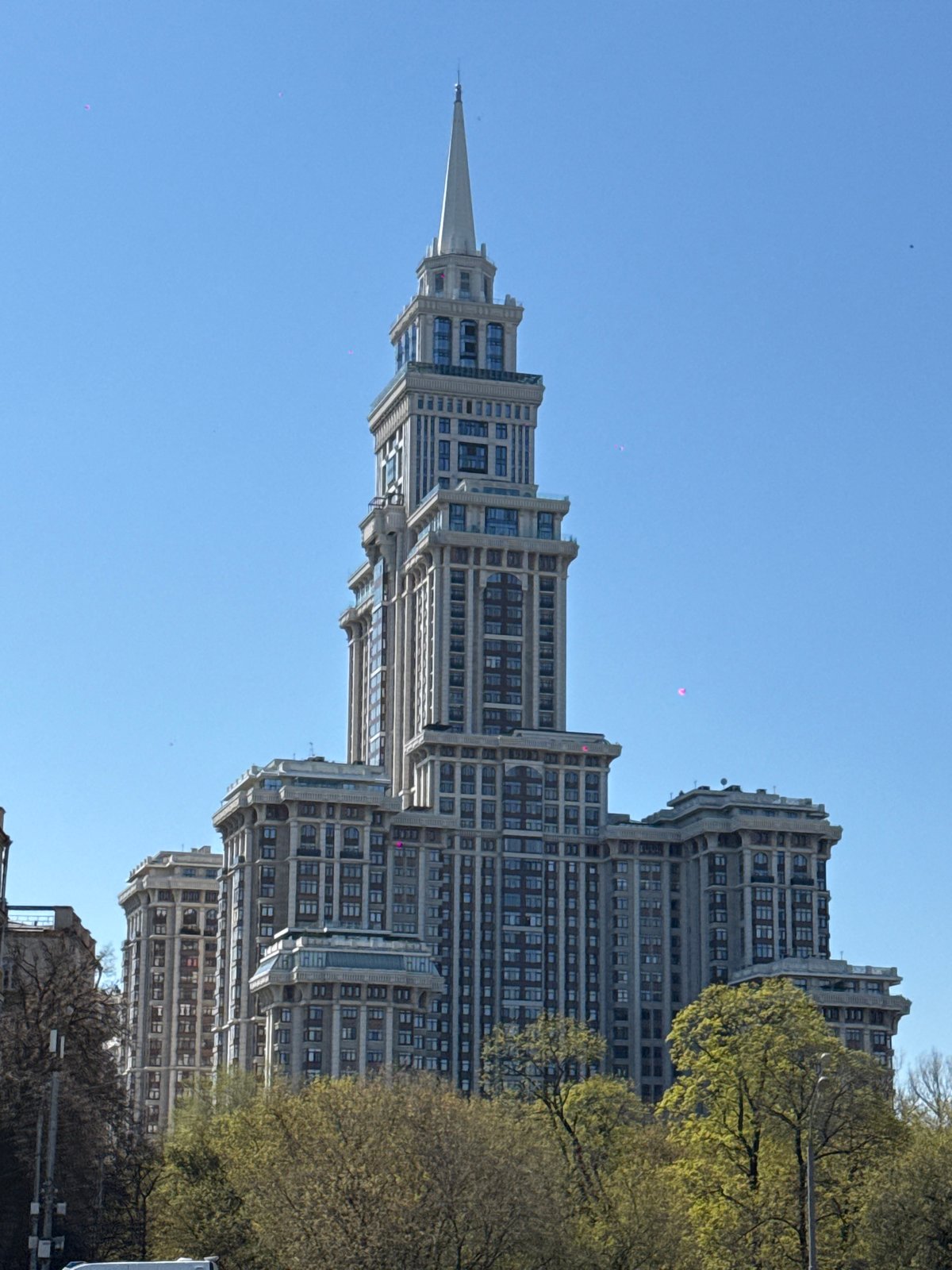 Morning urban documentation captures Khimki landmarks and infrastructure