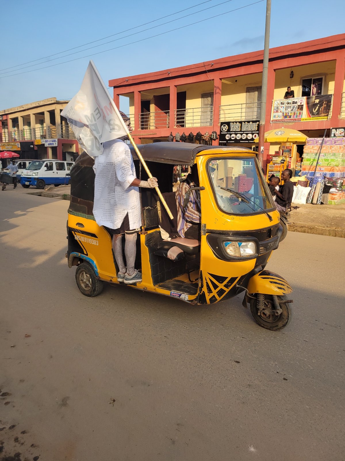 Street life and evening activity in Egbagu, Nigeria