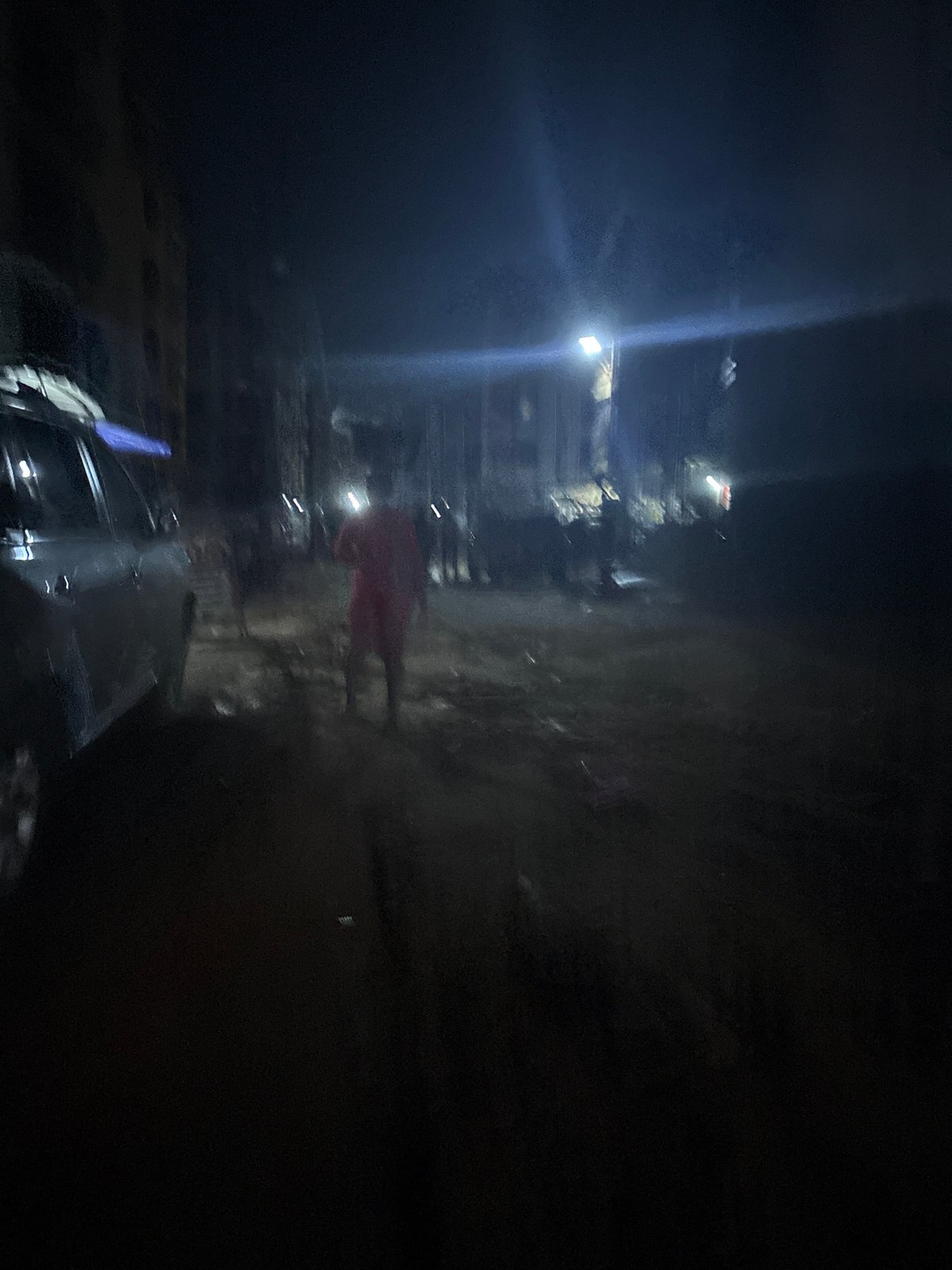Nighttime streets and markets in Onitsha and Nkpor, Nigeria