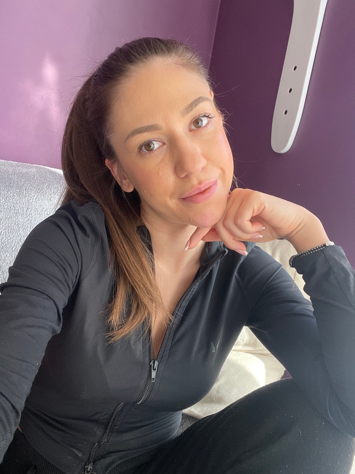 Woman's afternoon captured across Sofia apartment and gym spaces